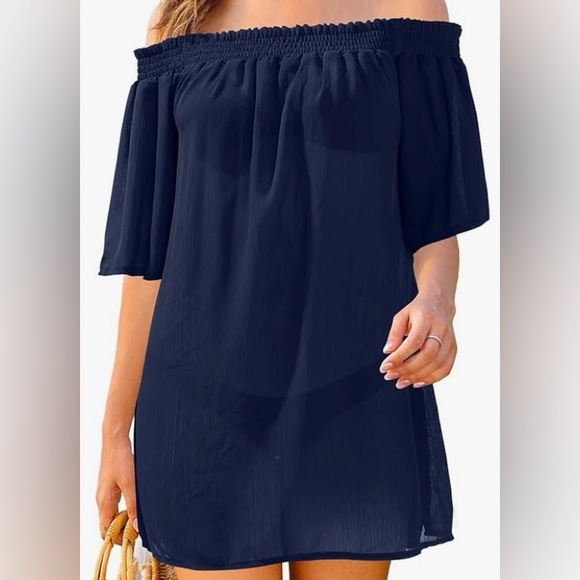 DACI SHEER SWIMSUIT COVERUP - Picture 1 of 7